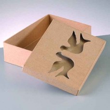 Papierová krabica s výrezom Holubice