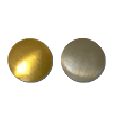 Nažehlovacie kovové kamienky Zlatá