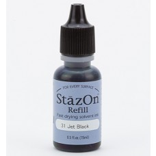 Náhradná náplň StazOn Refill Jet black / Čierna