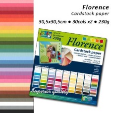 Štruktúrovaný papier Florence - 60 ks/ 30 odtieňov