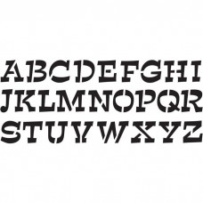 Šablóna Sidekick Alphabet 5 cm