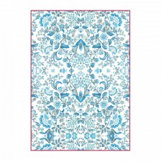 Ryžový papier A4 Blue arabesque - Krása v modrom