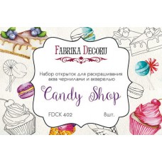 List na vymaľovanie Candy shop 10x15 cm