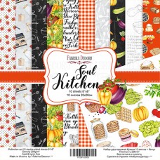 Fabrika Decoru obojstranný papier Soul kitchen 20x20 cm