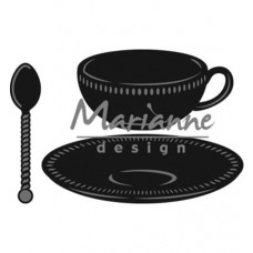 Marianne Design rezacia šablóna Šálka, podšálka a lyžička