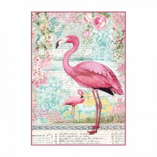 Ryžový papier A4 Pink Flamingo - Plameniak