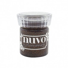 Tonic Studios Glimmer Paste Nuvo Rich Cocoa / glitrovaná pasta Hnedá